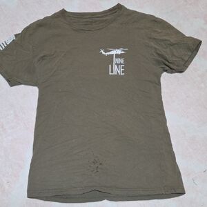 Nine Line Men's Olive Green Short Sleeve Tee